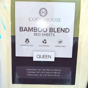 COSY HOUSE LUXURY BAMBOO BED SHEETS (QUEEN)